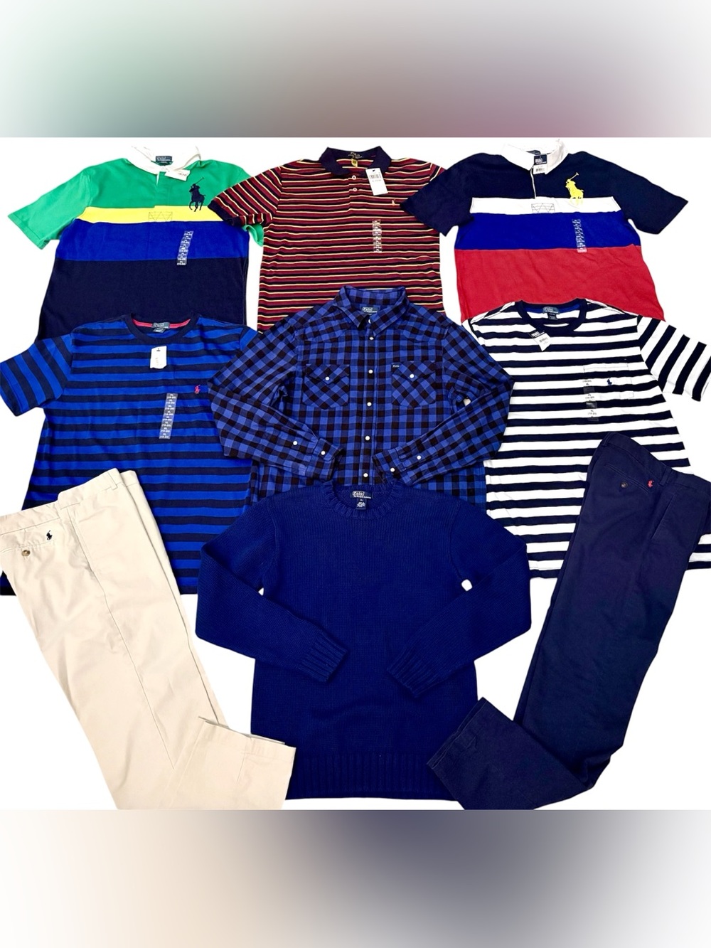 RALPH LAUREN BOYS SIZE 18/20 PREPPY CLOTHING BUNDLE NEW!